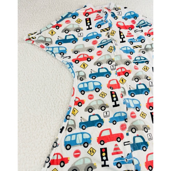 SLEEPING BABY • White/Multi Busy Town Zipadee-Zip Swaddle Transition Sleep Sack - Picture 5 of 13